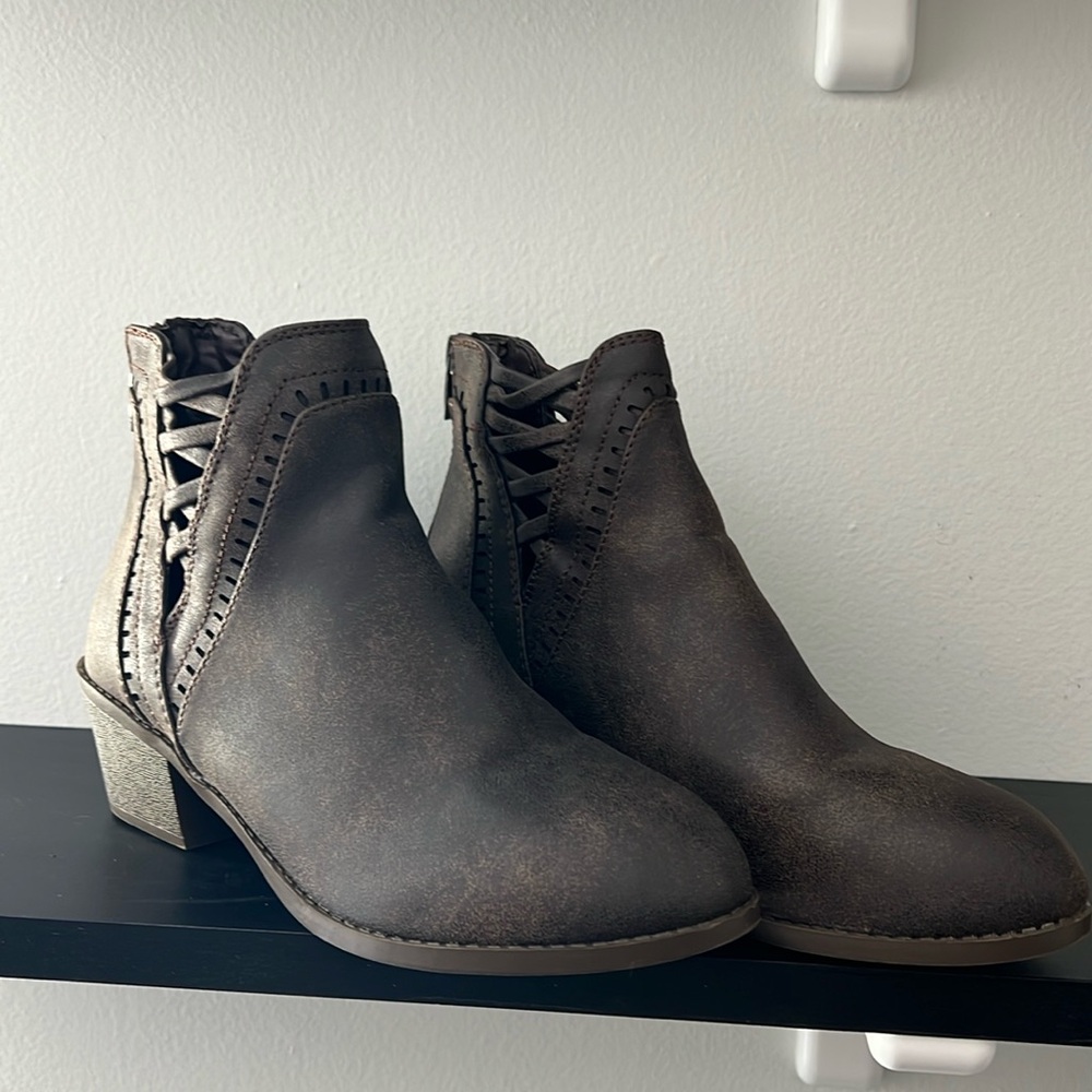 Faux Leather Booties